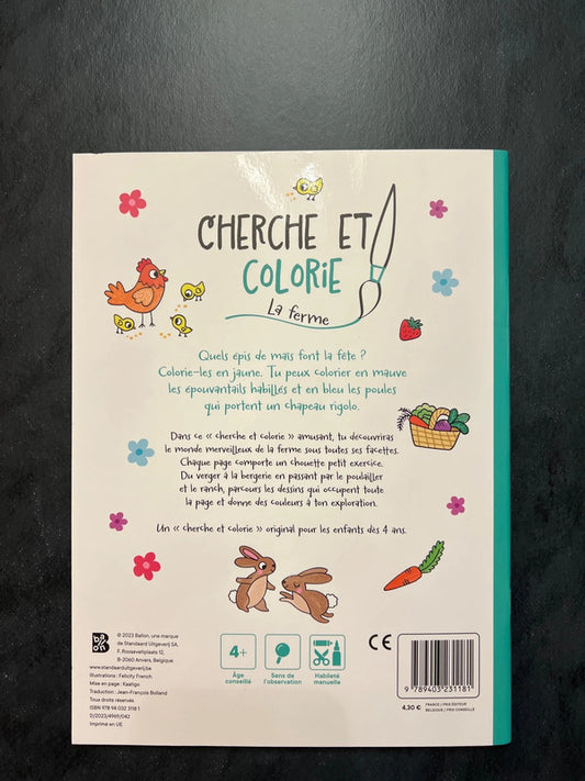 Cherche et colorie - la ferme