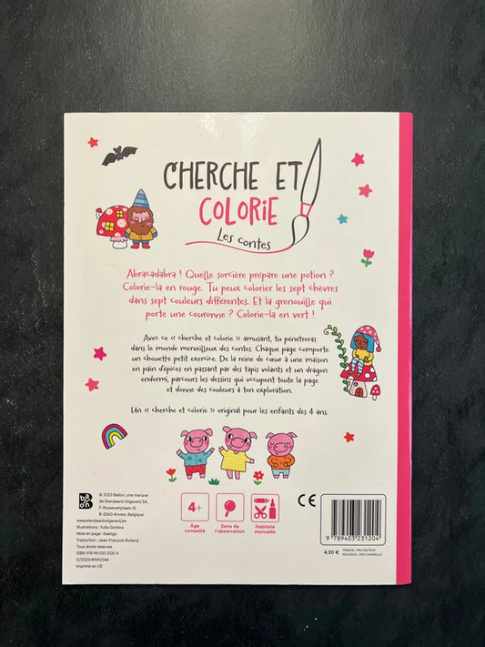 Cherche et colorie - les contes - 5 à 7 ans