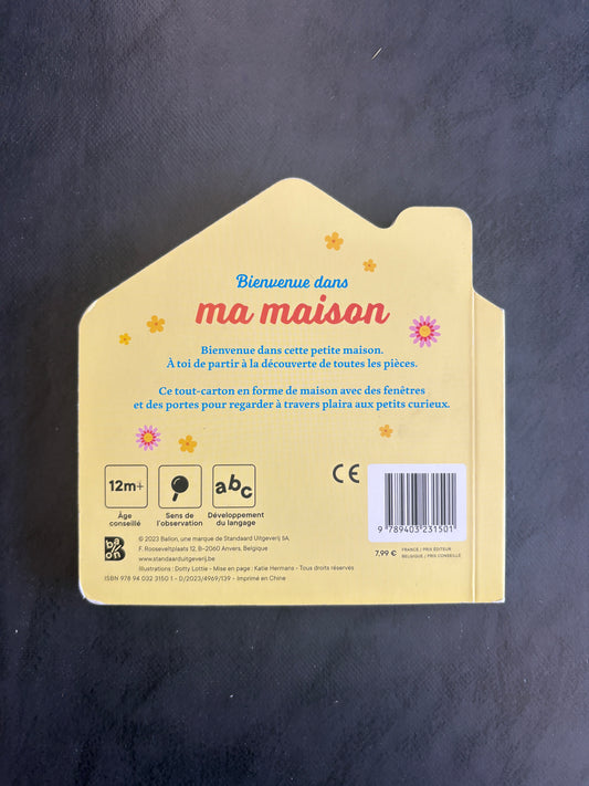 Livre cartonné - bienvenue dans ma maison