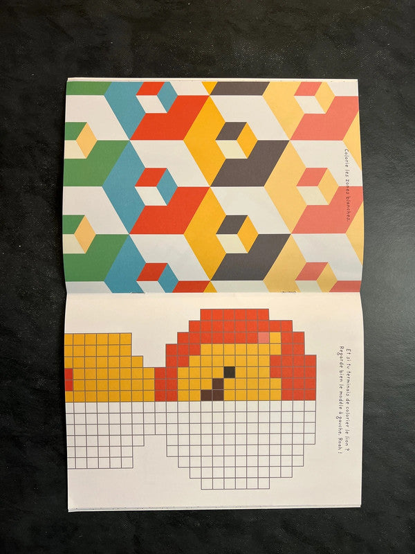 Livre coloriage - vive les carrés
