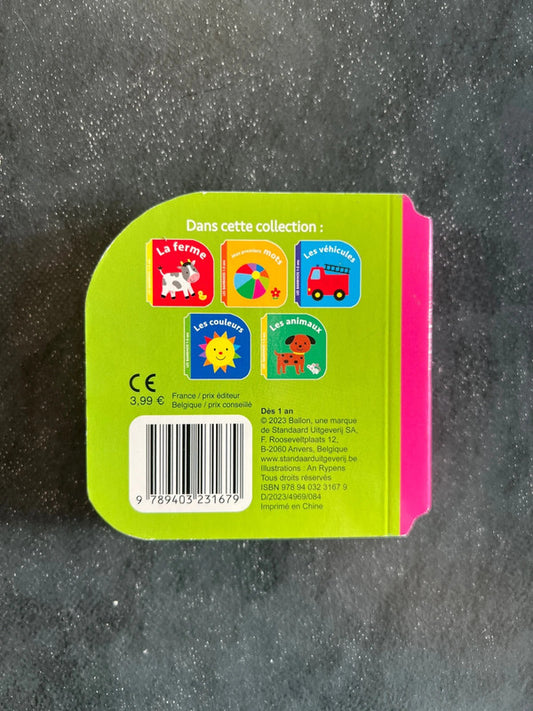 Je mange - Livre cartonné pour les tout-petits (1-3 ans)