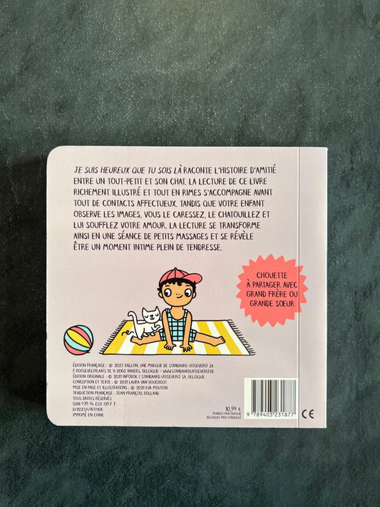 Livre cartonné - je suis heureux que tu sois là