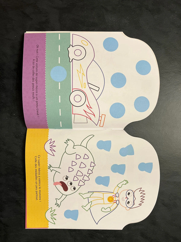 Coller et colorier - bonjour, petit super-héros !