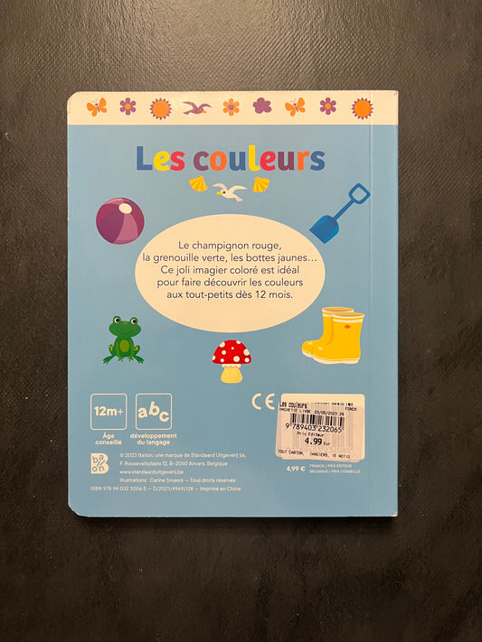 Livre cartonné - les couleurs