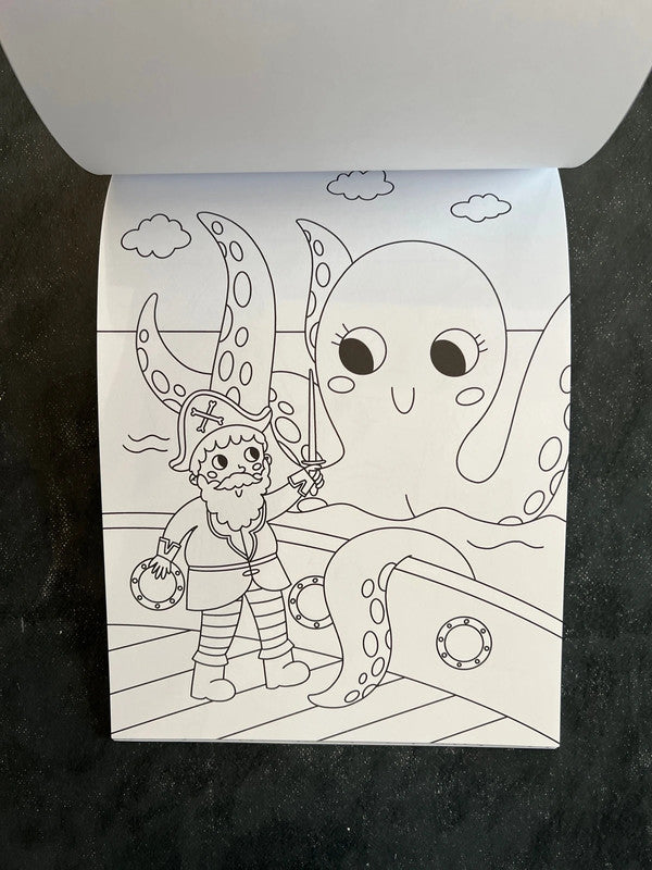 Bloc à colorier - les pirates