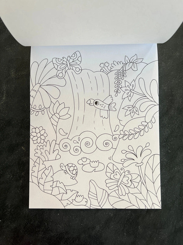 Maxi bloc à colorier - Autour du monde les animaux (5-8 ans)