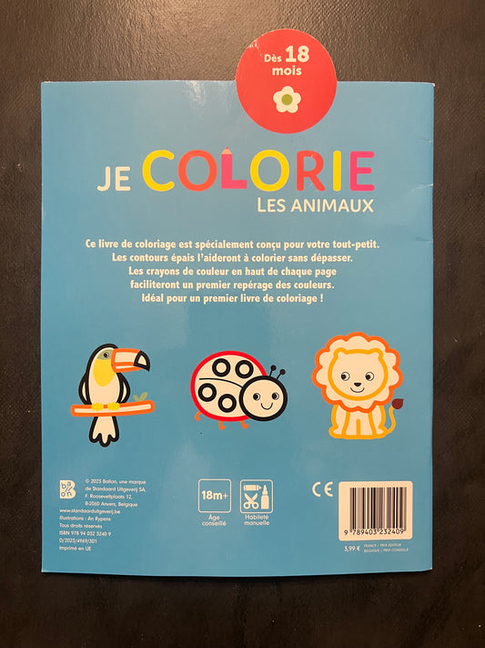 Je colorie - les animaux | Livre de coloriage pour enfants 4-6 ans