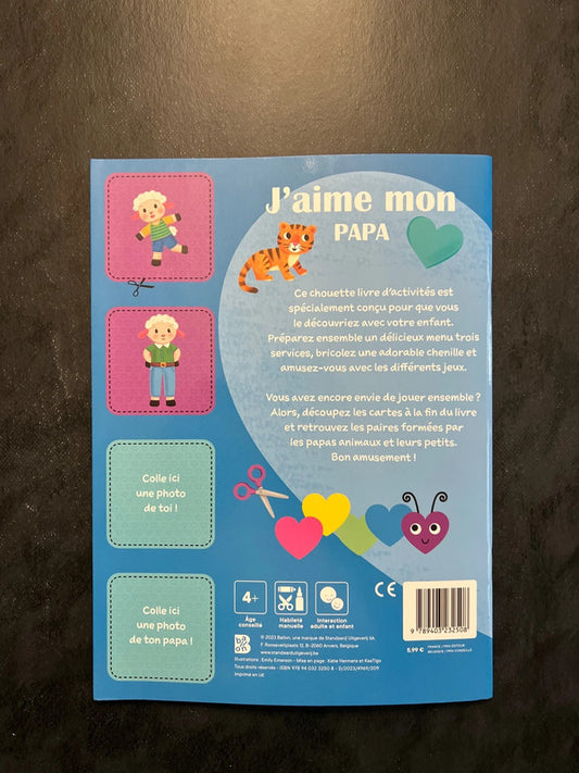 Livre d'activité - J'aime mon papa | 4-7 ans
