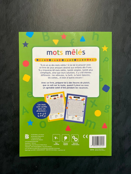 Les Premiers Mots Mêlés - Jeu de lettres pour débuter