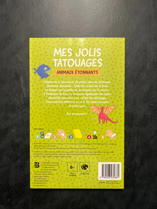 Mes jolies tatouages - animaux étonnants | 5-7 ans