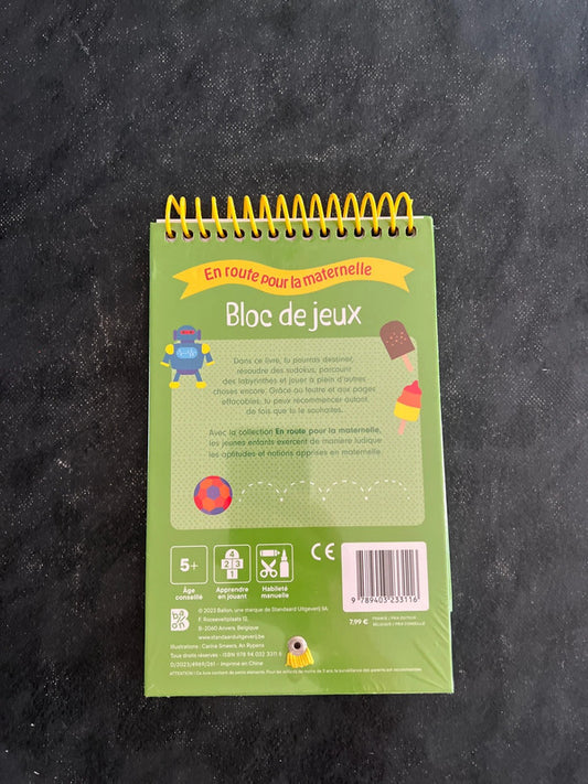 En route pour la maternelle - bloc de jeux