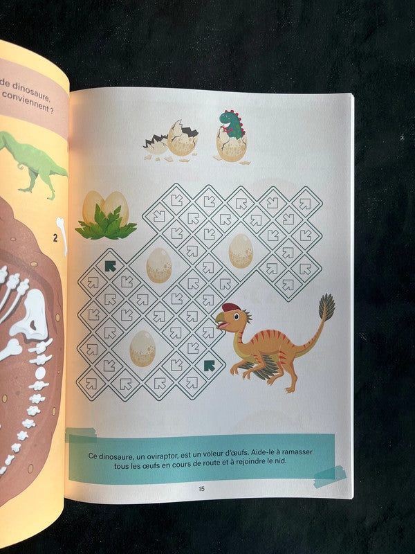 Drôle de jeux - Les dinosaures | Livre-jeu 5-7 ans