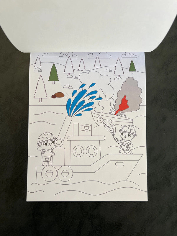 Bloc à colorier - Mon ami le pompier