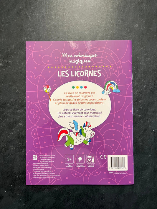 Mes coloriages magiques - Les licornes | 5-7 ans