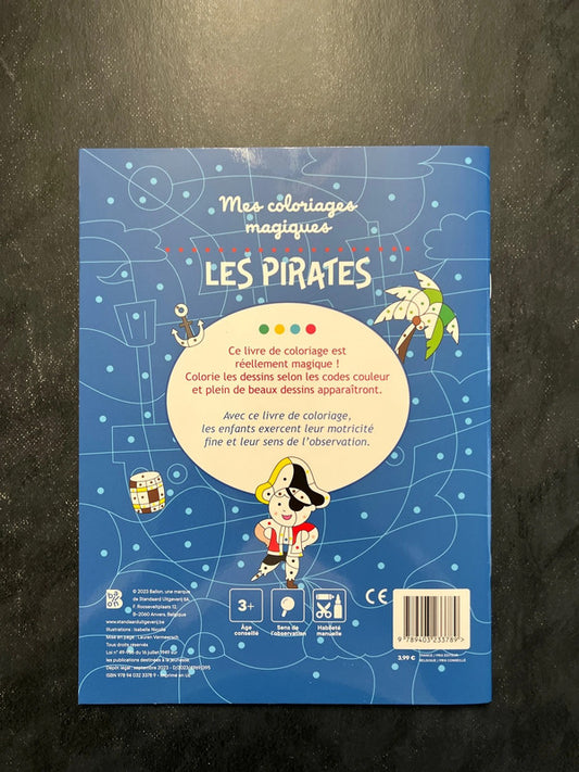 Mes coloriages magiques - les pirates