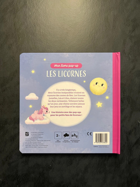 Livre en relief - les licornes