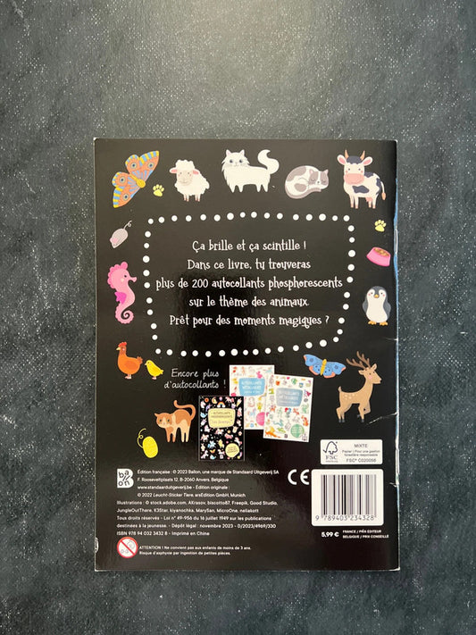 Autocollants phosphorescent - les animaux