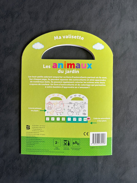 Je colle et je colorie - les animaux du jardin