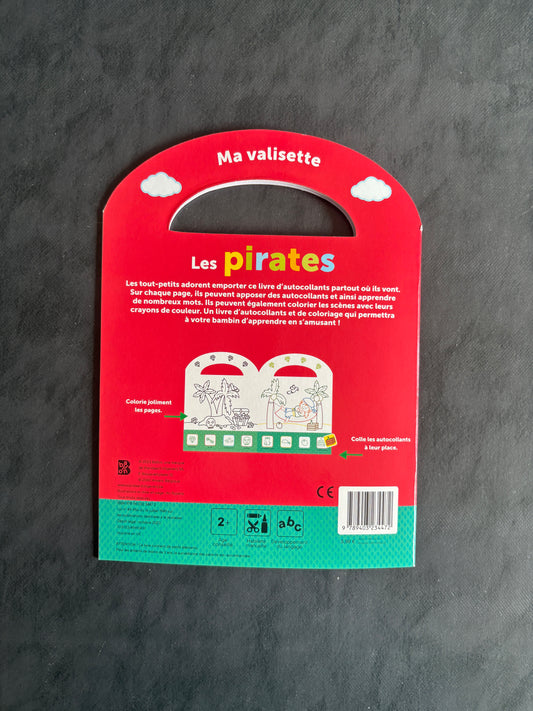 Je colle et je colorie - Les pirates | 2-4 ans