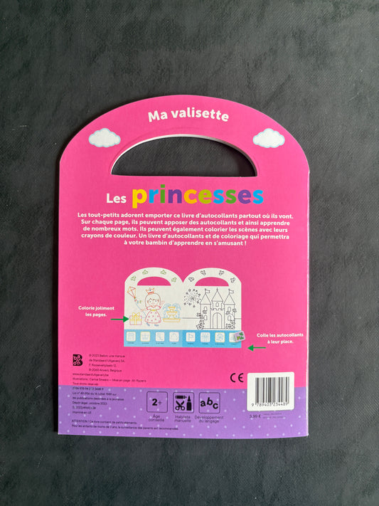 Je colle et je colorie - les princesses (2-4 ans)