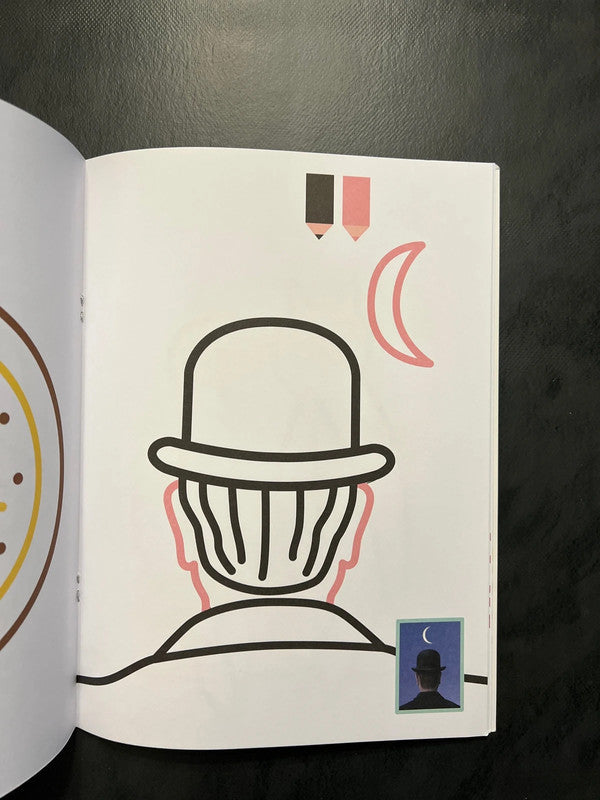 Color - Livre de coloriages avec les œuvres de René Magritte (dès 4 ans)