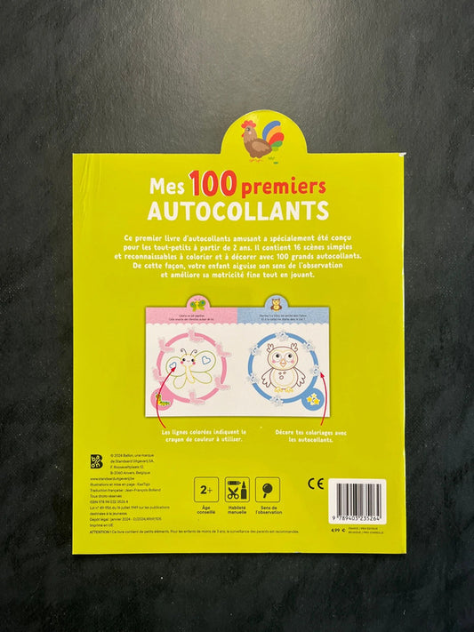 Mes 100 premiers autocollants - les animaux