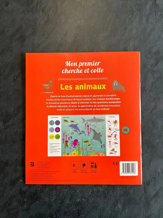 Mon premier cherche et colle - les animaux