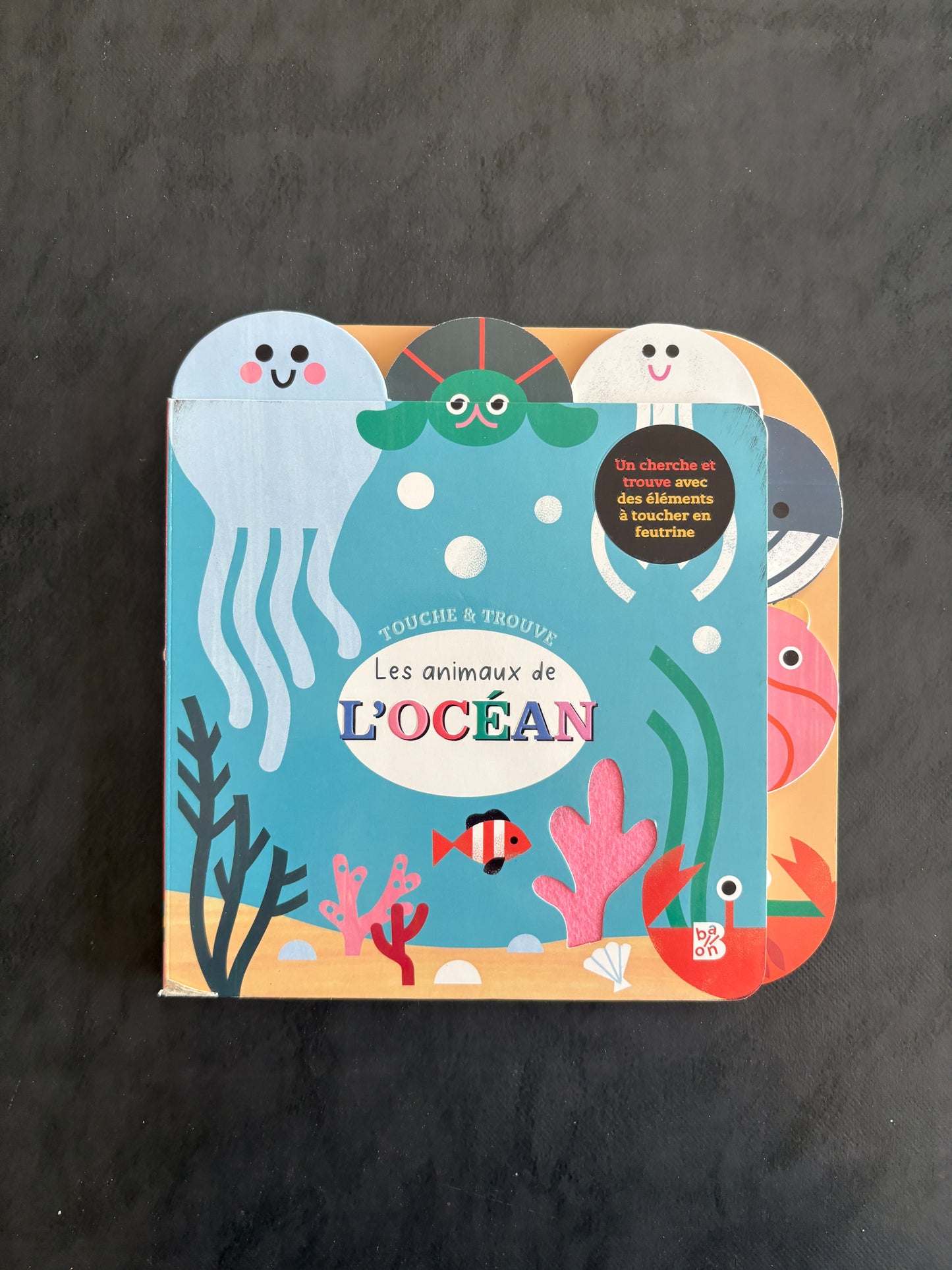 Livre à toucher - Les animaux de l'océan | Dès 2 ans
