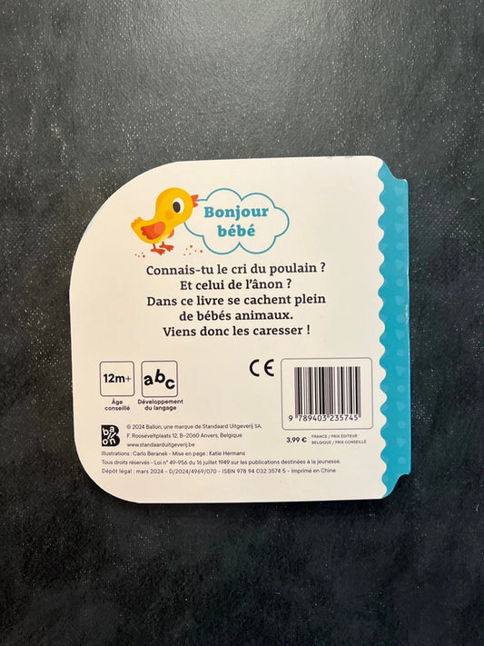 Livre cartonné - les animaux de la ferme