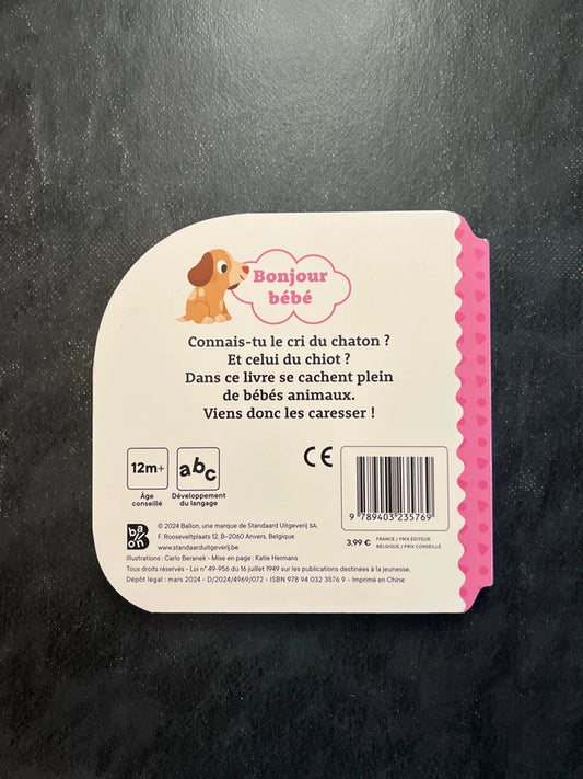 Livre cartonné - animaux familiers