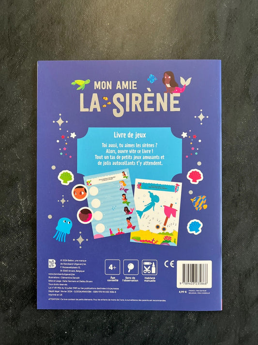 Livre jeux - mon amie la sirène