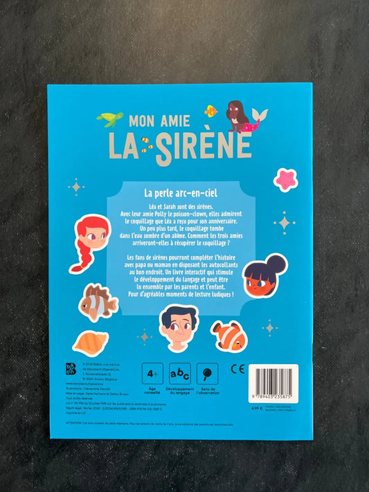 Mon amie la sirène - Livre d'autocollants (4-6 ans)