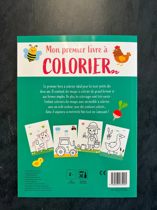 Mon premier livre à colorier - la ferme