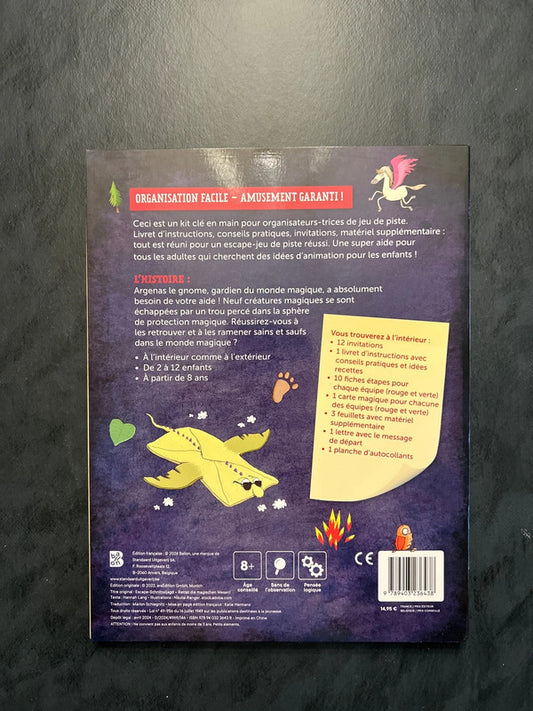 Livre jeu de piste - sauvez les créatures magiques