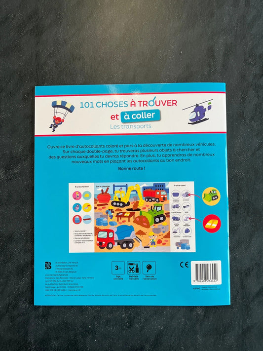 101 choses à trouver et à coller - les transports
