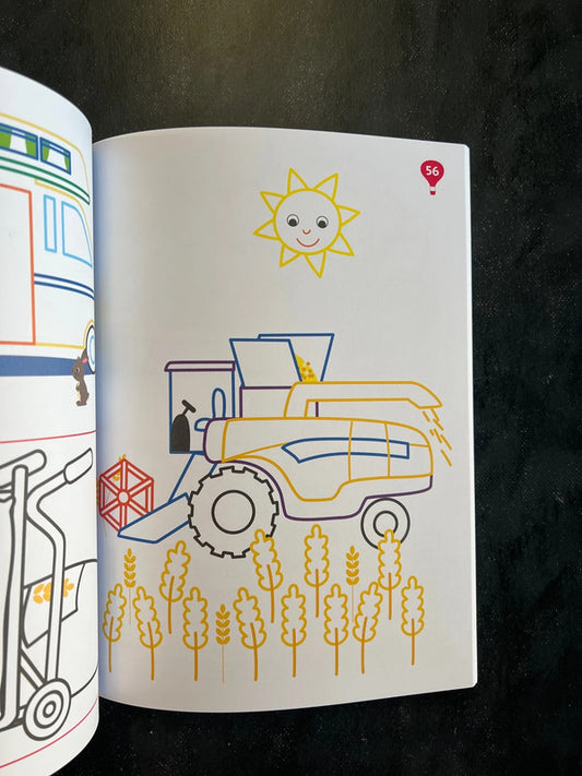 100 coloriages - les transports