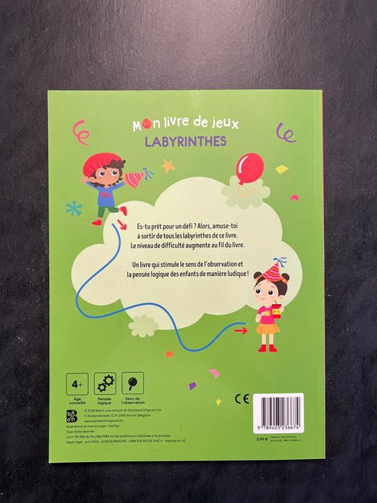 Mon livre de jeux - labyrinthes