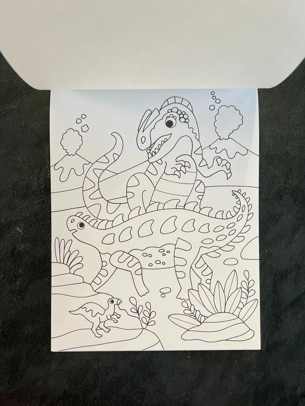 Bloc à colorier - les dinosaures