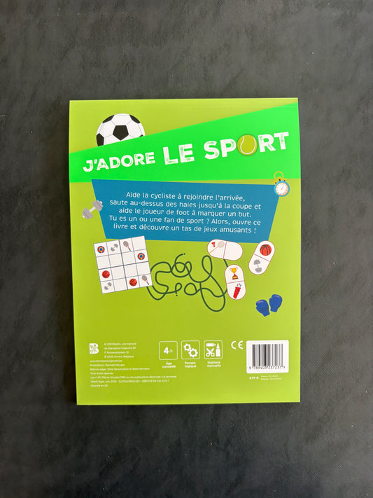 Mon bloc de jeux - J'adore le sport