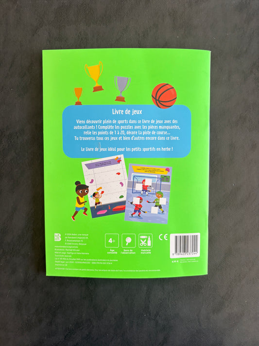 J'adore le sport - Livre de jeux avec autocollants (4-6 ans)