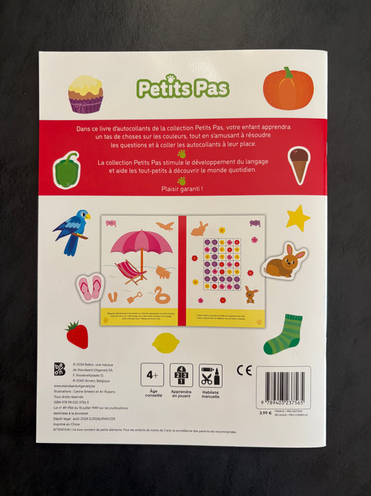 Livre d'autocollants - les couleurs