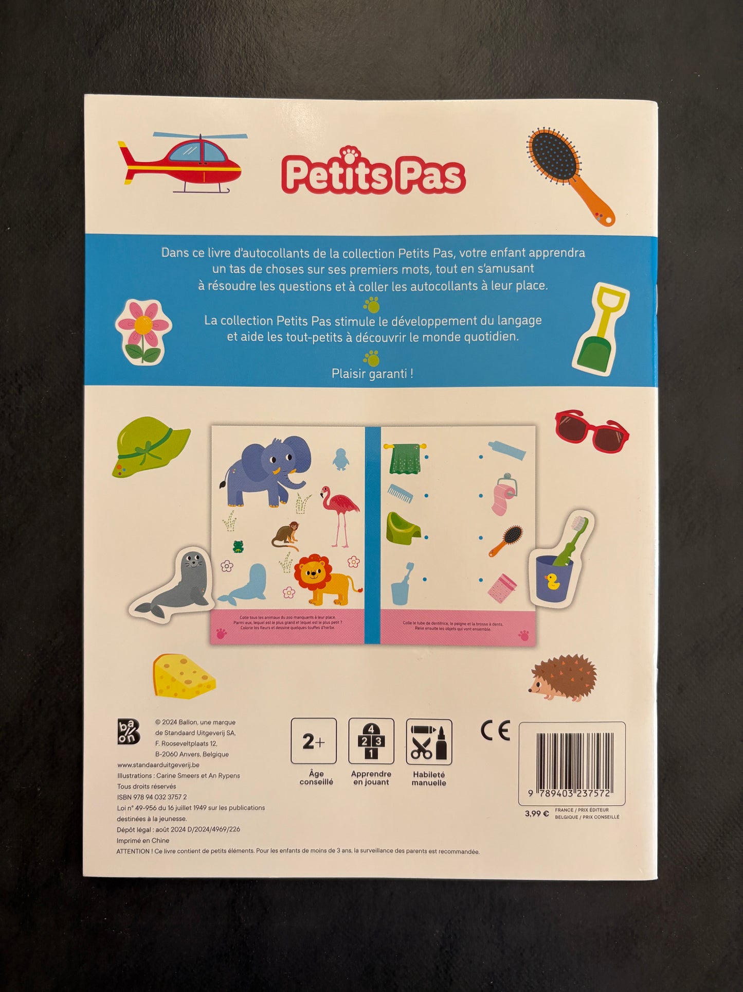 Livre d'autocollants - mes premiers mots