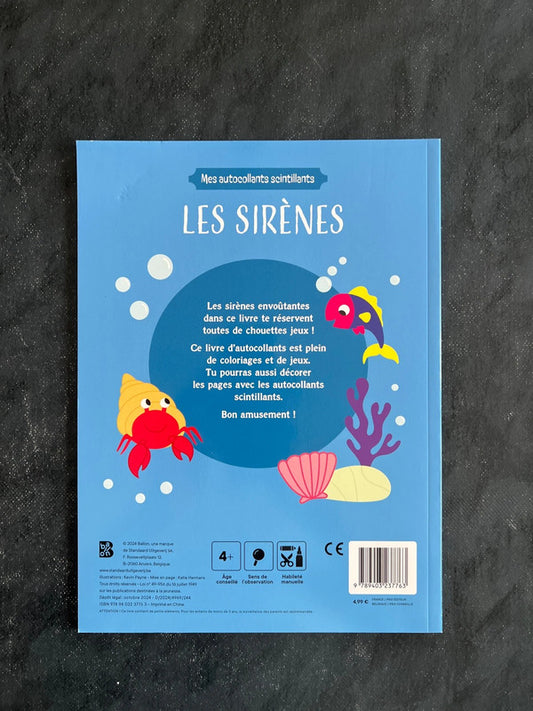 Mes autocollants scintillants - les sirènes
