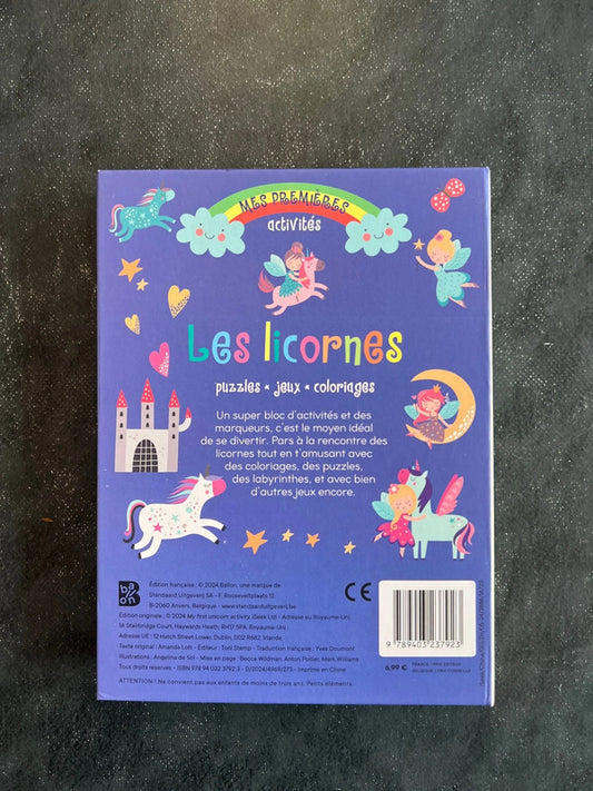 Mes premières activités - les licornes