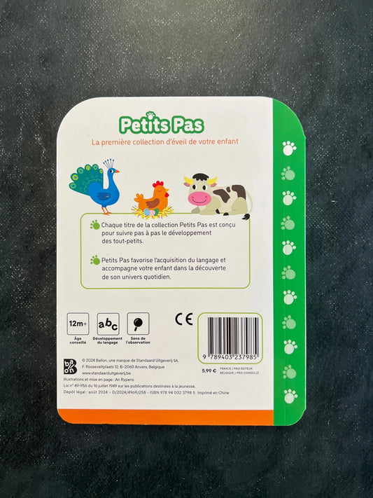 Livre cartonné - la ferme - 12 mois +