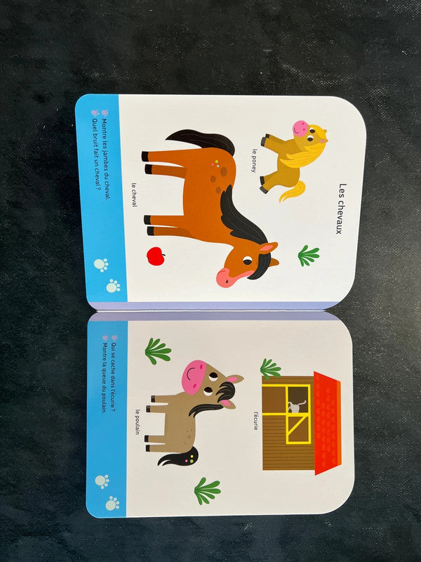 Livre cartonné - la ferme - 12 mois +