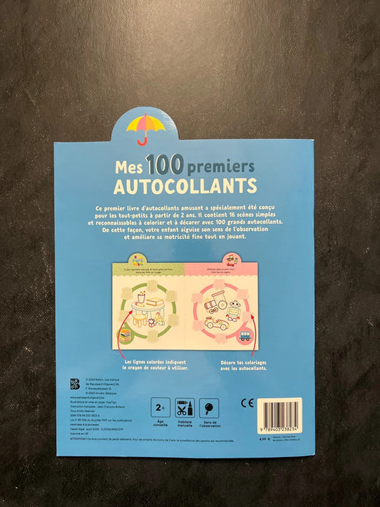 Mes 100 premiers autocollants - mes premiers mots