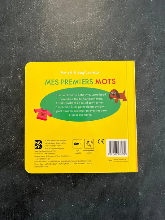 Livre cartonné - mes premiers mots