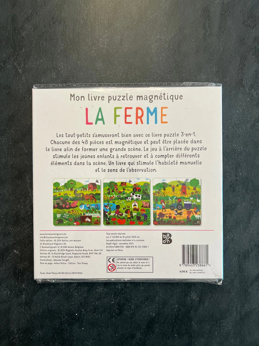 Livre puzzle magnétique - la ferme