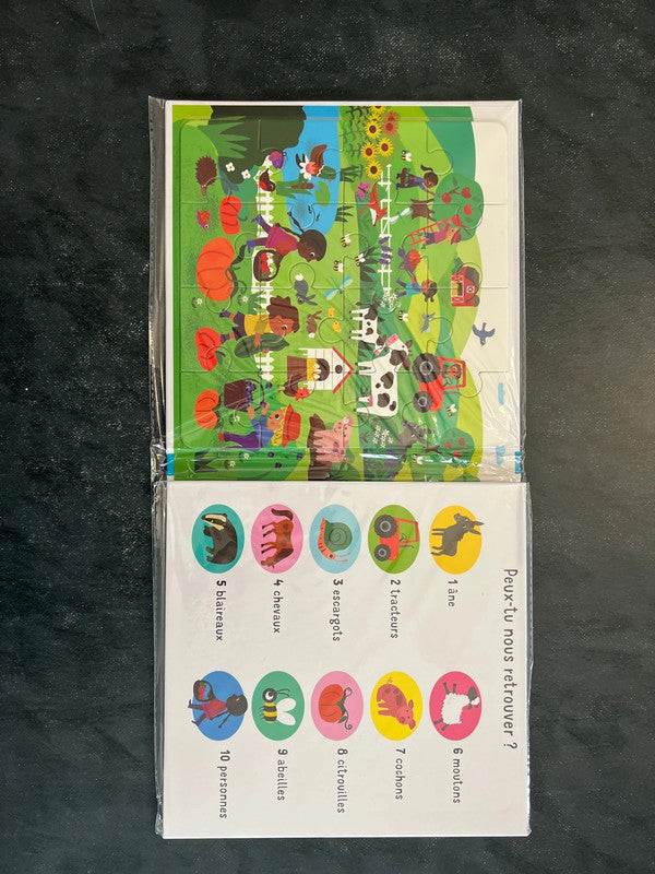 Livre puzzle magnétique - la ferme